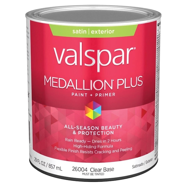 Paperperfect 1 qt. Medallion Acrylic Latex House Trim Paint & Primer, Clear PA3982692 - main